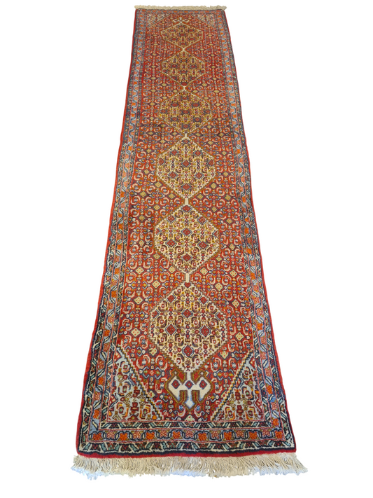 Perserteppich Orientteppich Handgeknüpfter Teppich Bidjar 270x60cm