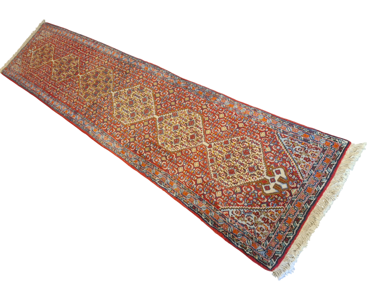 Perserteppich Orientteppich Handgeknüpfter Teppich Bidjar 270x60cm