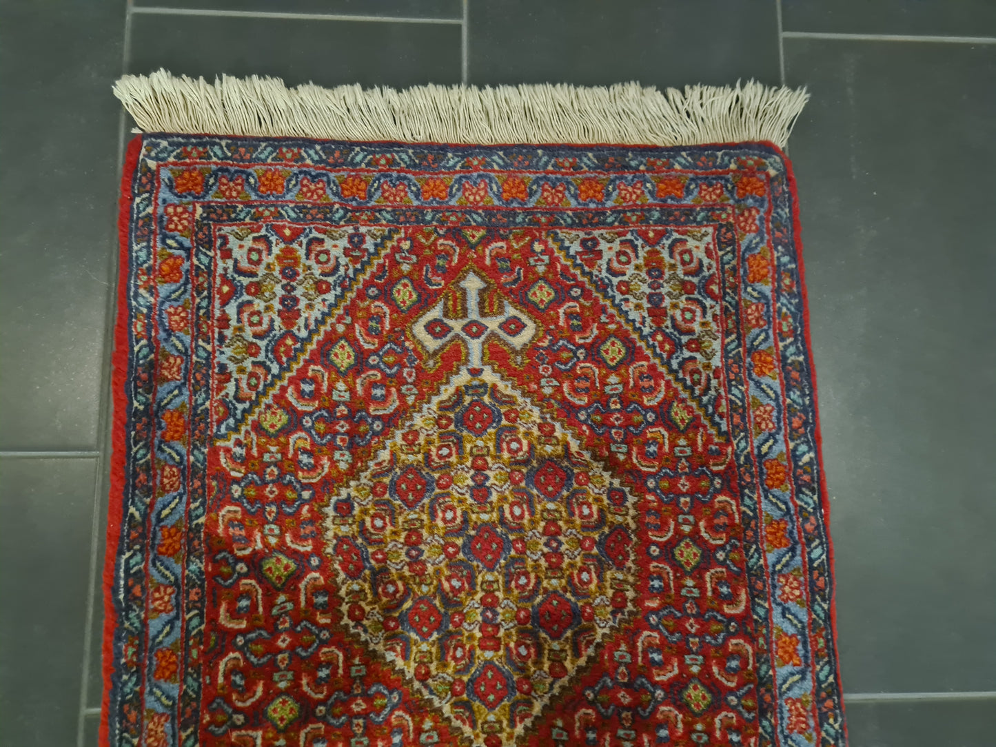 Perserteppich Orientteppich Handgeknüpfter Teppich Bidjar 270x60cm