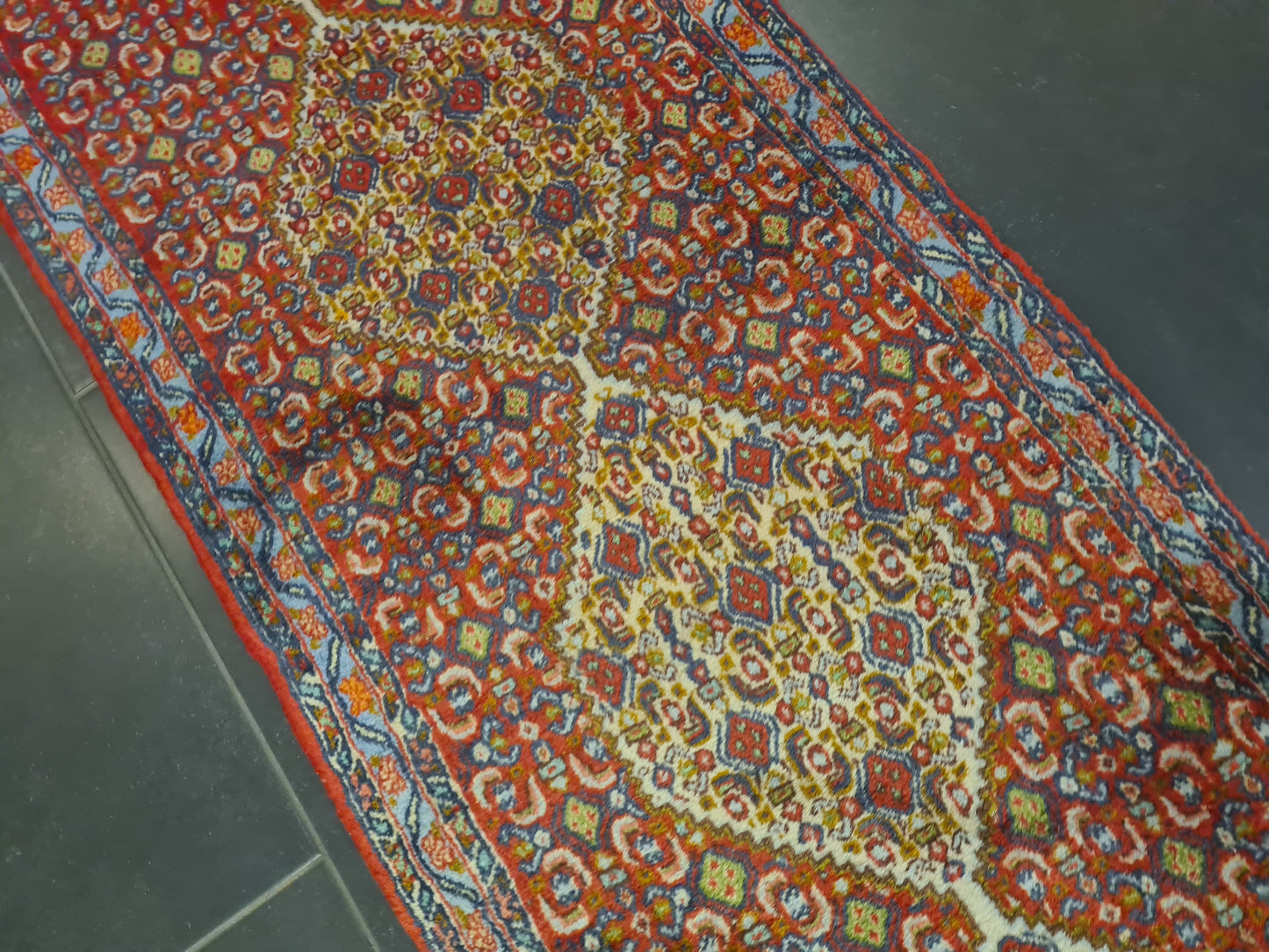 Perserteppich Orientteppich Handgeknüpfter Teppich Bidjar 270x60cm