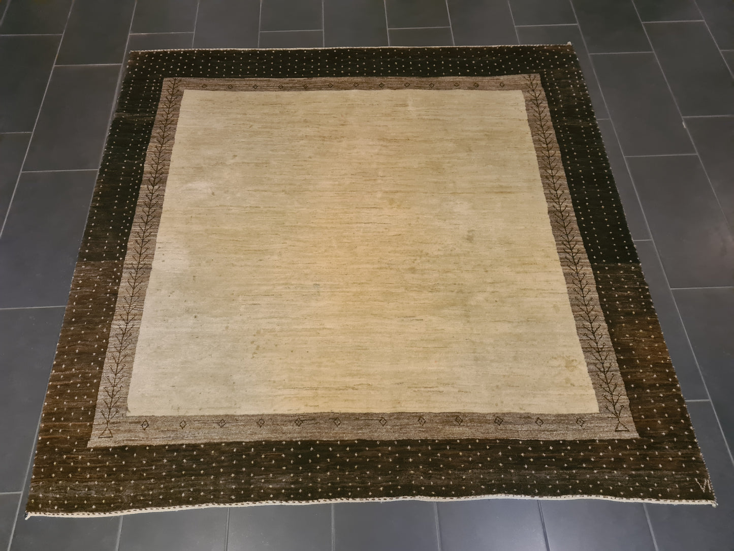 Perserteppich Orientteppich Handgeknüpfter Teppich Gabbeh 200x200cm