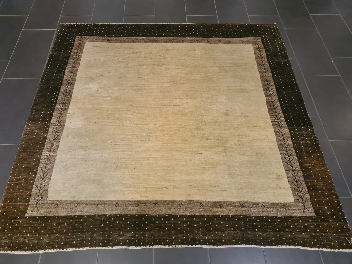 Perserteppich Orientteppich Handgeknüpfter Teppich Gabbeh 200x200cm
