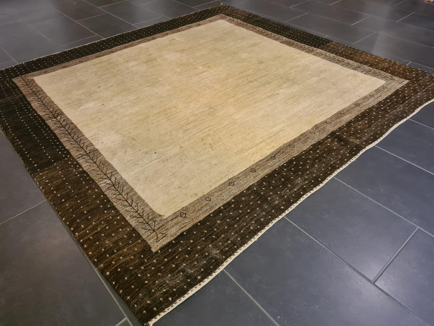 Perserteppich Orientteppich Handgeknüpfter Teppich Gabbeh 200x200cm