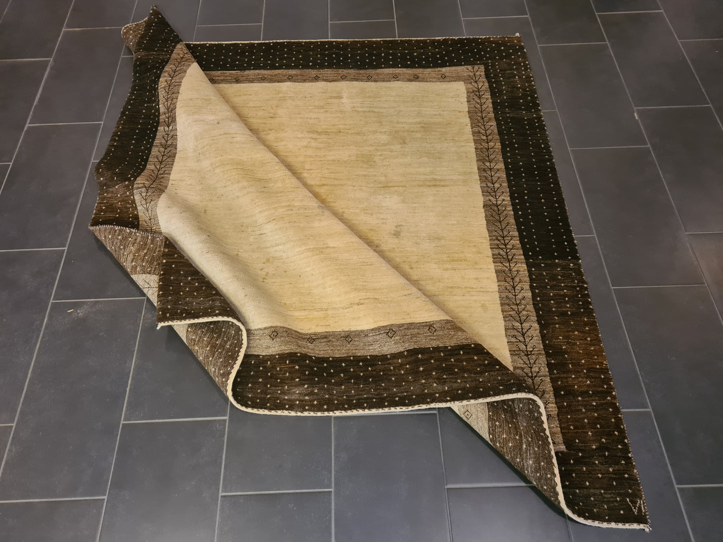 Perserteppich Orientteppich Handgeknüpfter Teppich Gabbeh 200x200cm