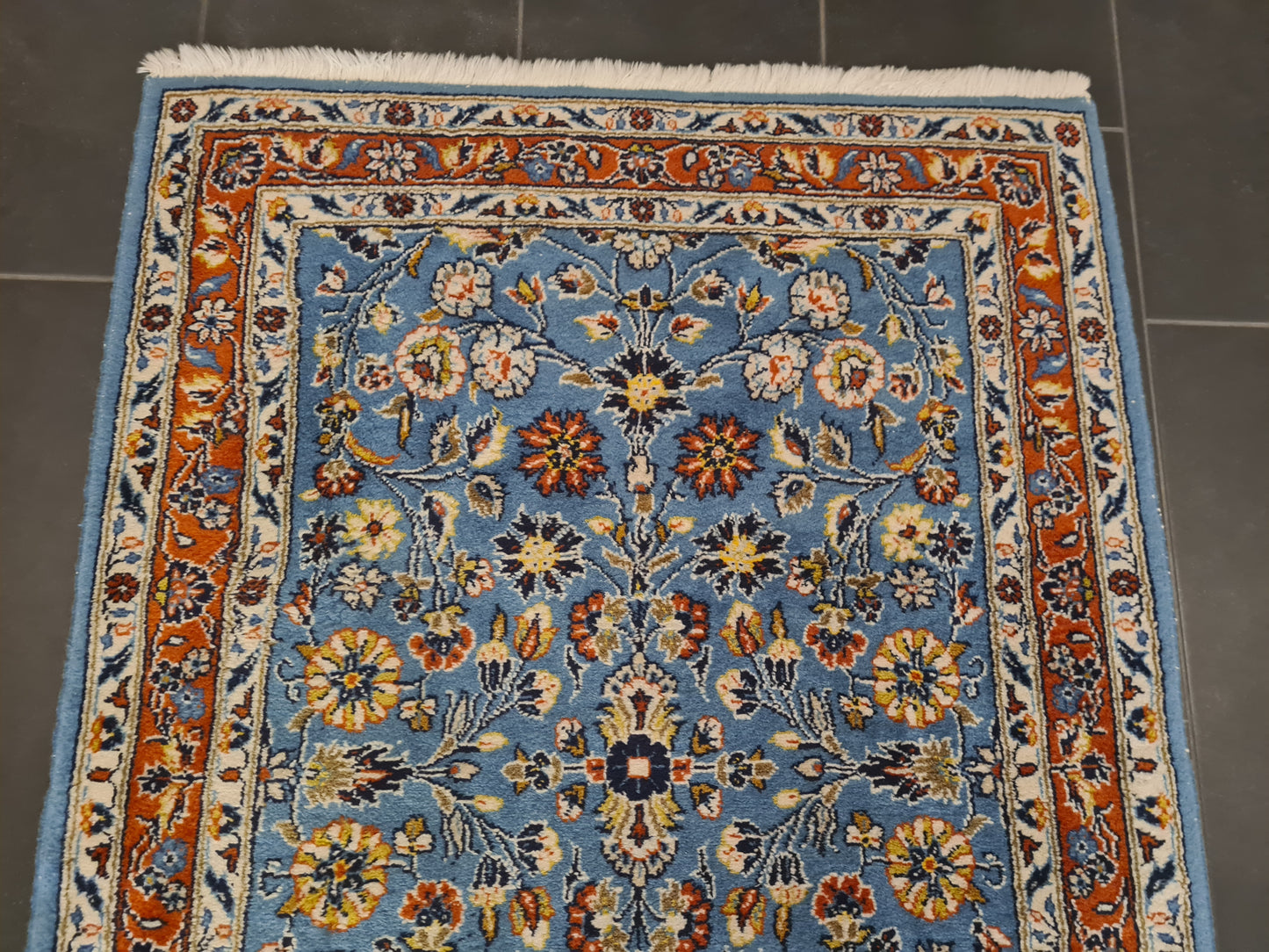 Perserteppich Orientteppich Handgeknüpfter Teppich Sarough 315x95cm