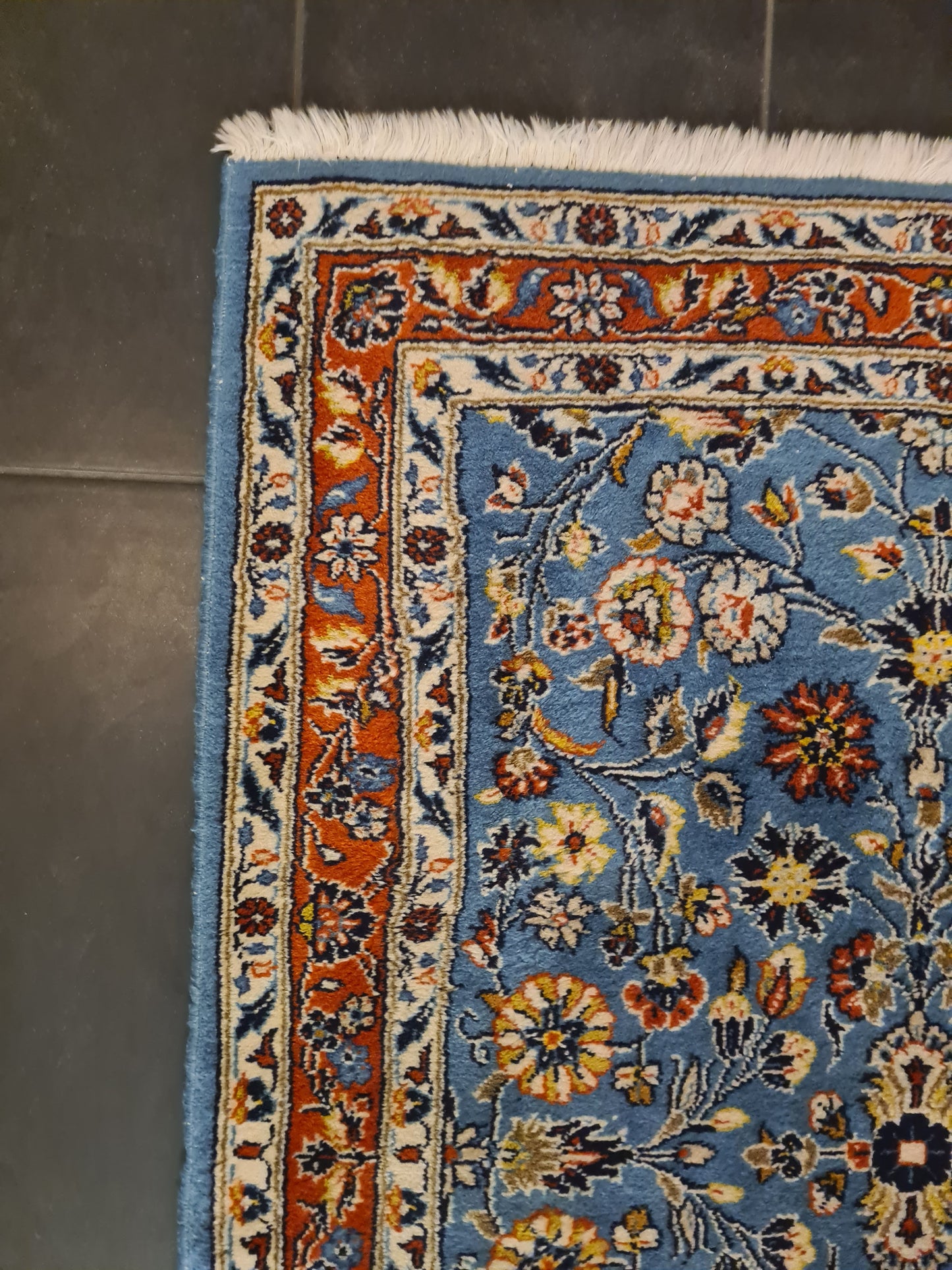 Perserteppich Orientteppich Handgeknüpfter Teppich Sarough 315x95cm