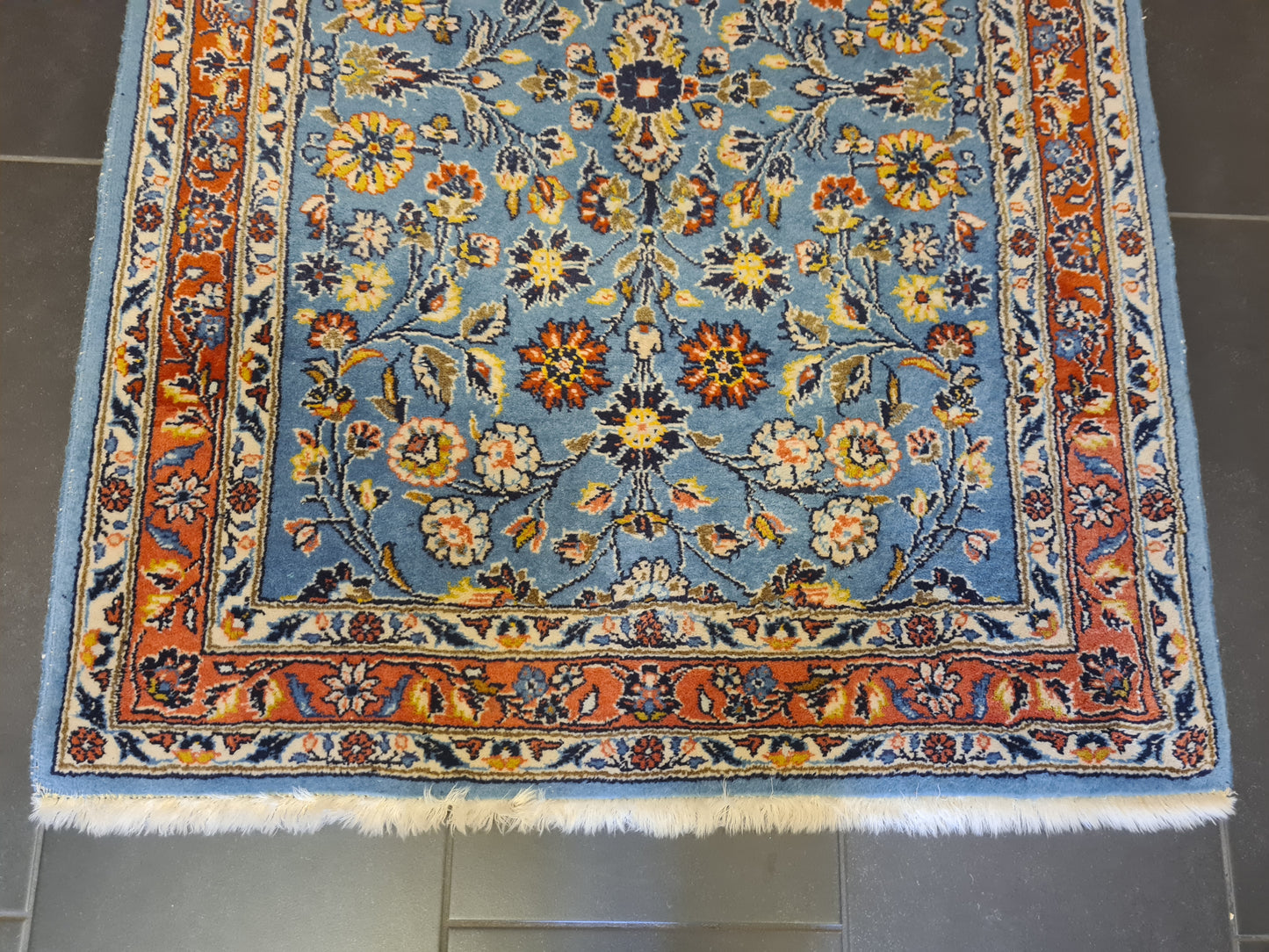 Perserteppich Orientteppich Handgeknüpfter Teppich Sarough 315x95cm