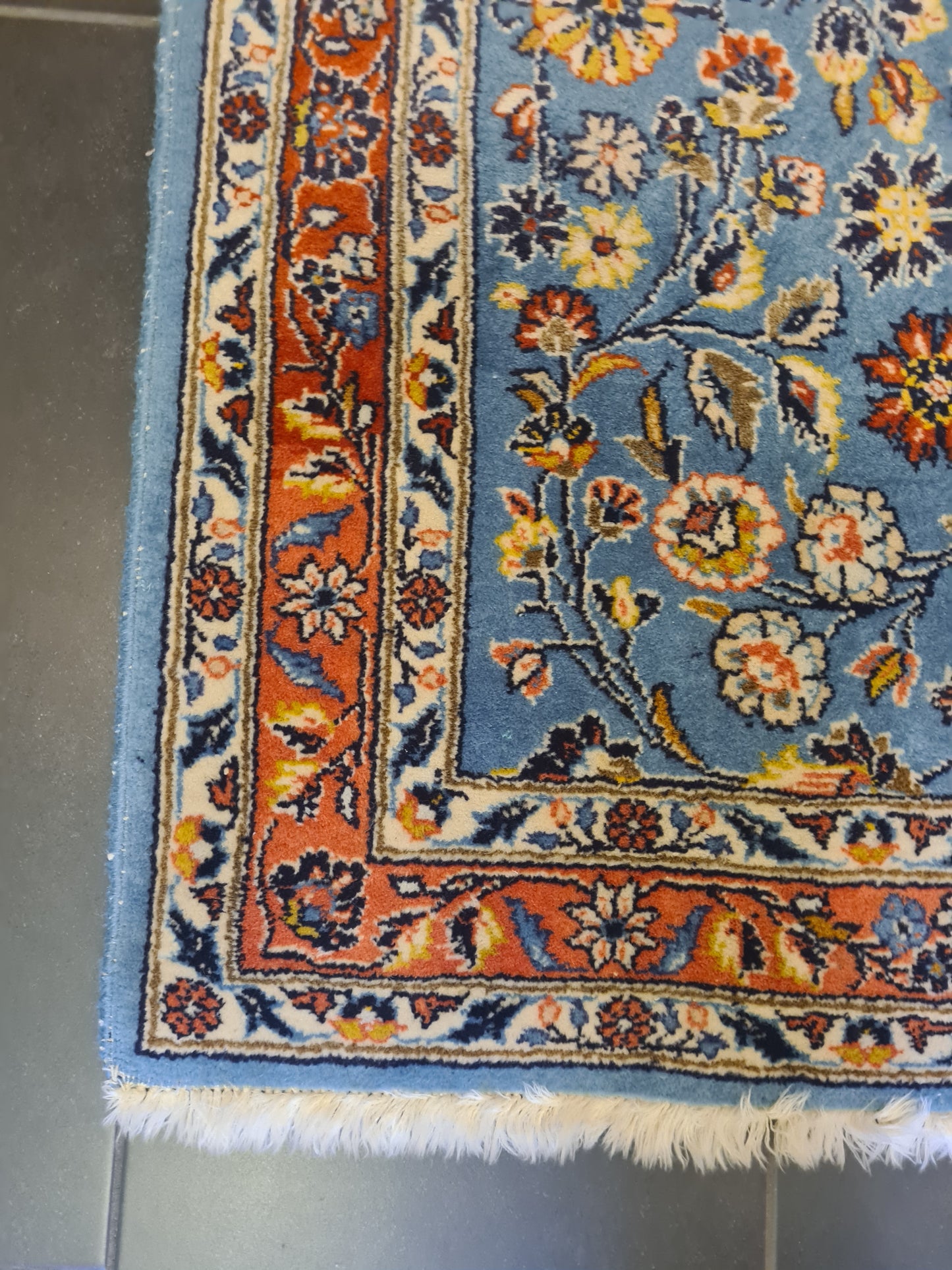 Perserteppich Orientteppich Handgeknüpfter Teppich Sarough 315x95cm