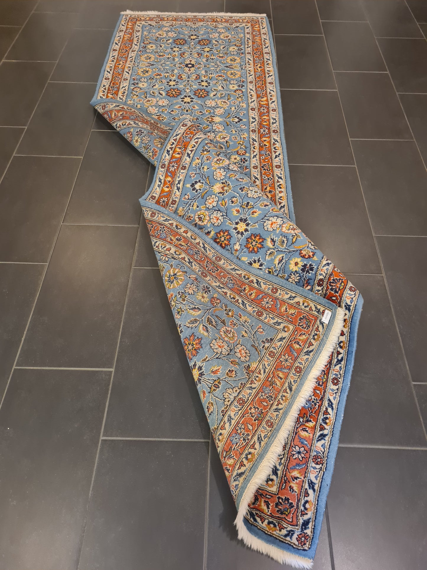 Perserteppich Orientteppich Handgeknüpfter Teppich Sarough 315x95cm