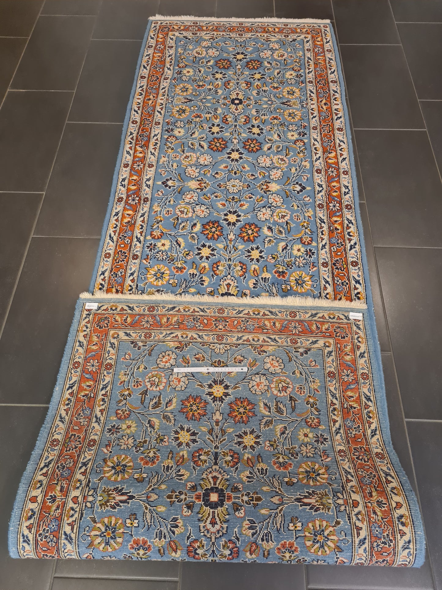 Perserteppich Orientteppich Handgeknüpfter Teppich Sarough 315x95cm