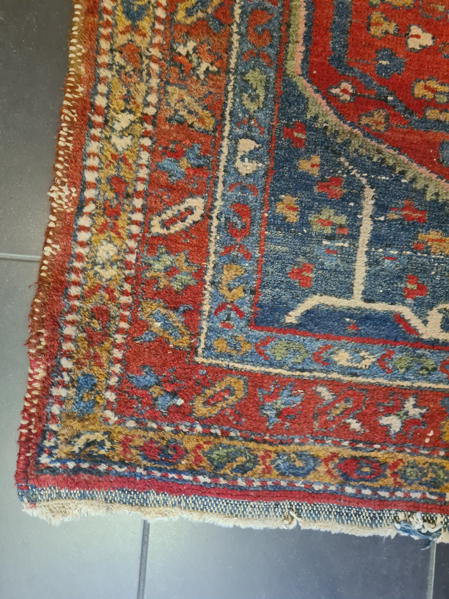 Perserteppich Orientteppich Handgeknüpfter Teppich Heris 305x105cm