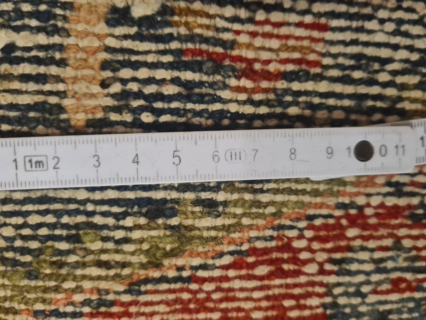 Perserteppich Orientteppich Handgeknüpfter Teppich Heris 305x105cm