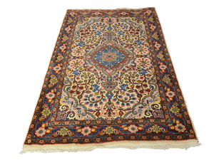 Perserteppich Orientteppich Handgeknüpfter Teppich Sarough 100x65cm