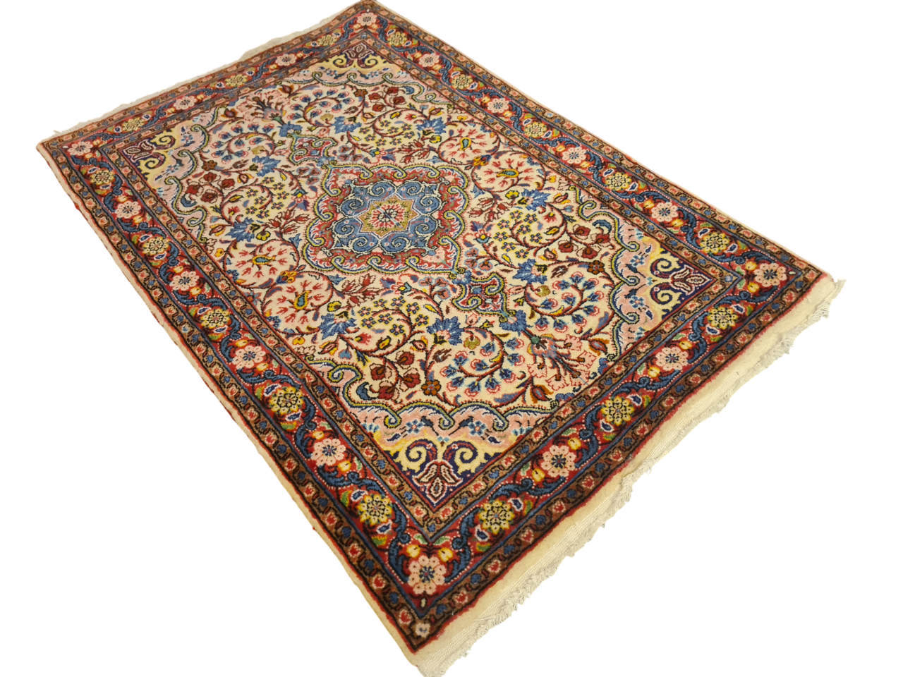 Perserteppich Orientteppich Handgeknüpfter Teppich Sarough 100x65cm