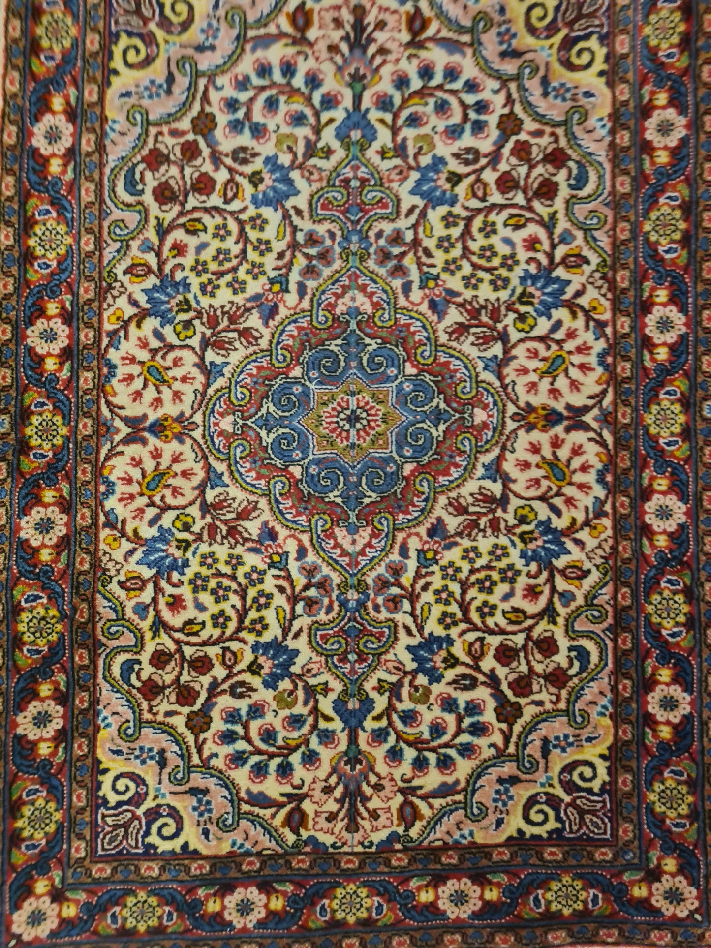 Perserteppich Orientteppich Handgeknüpfter Teppich Sarough 100x65cm