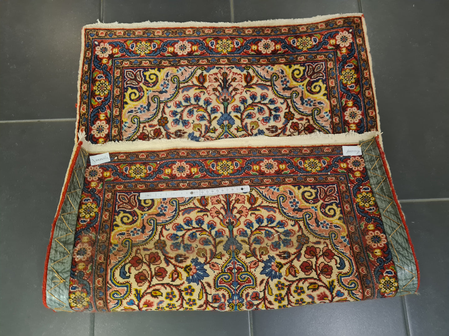 Perserteppich Orientteppich Handgeknüpfter Teppich Sarough 100x65cm