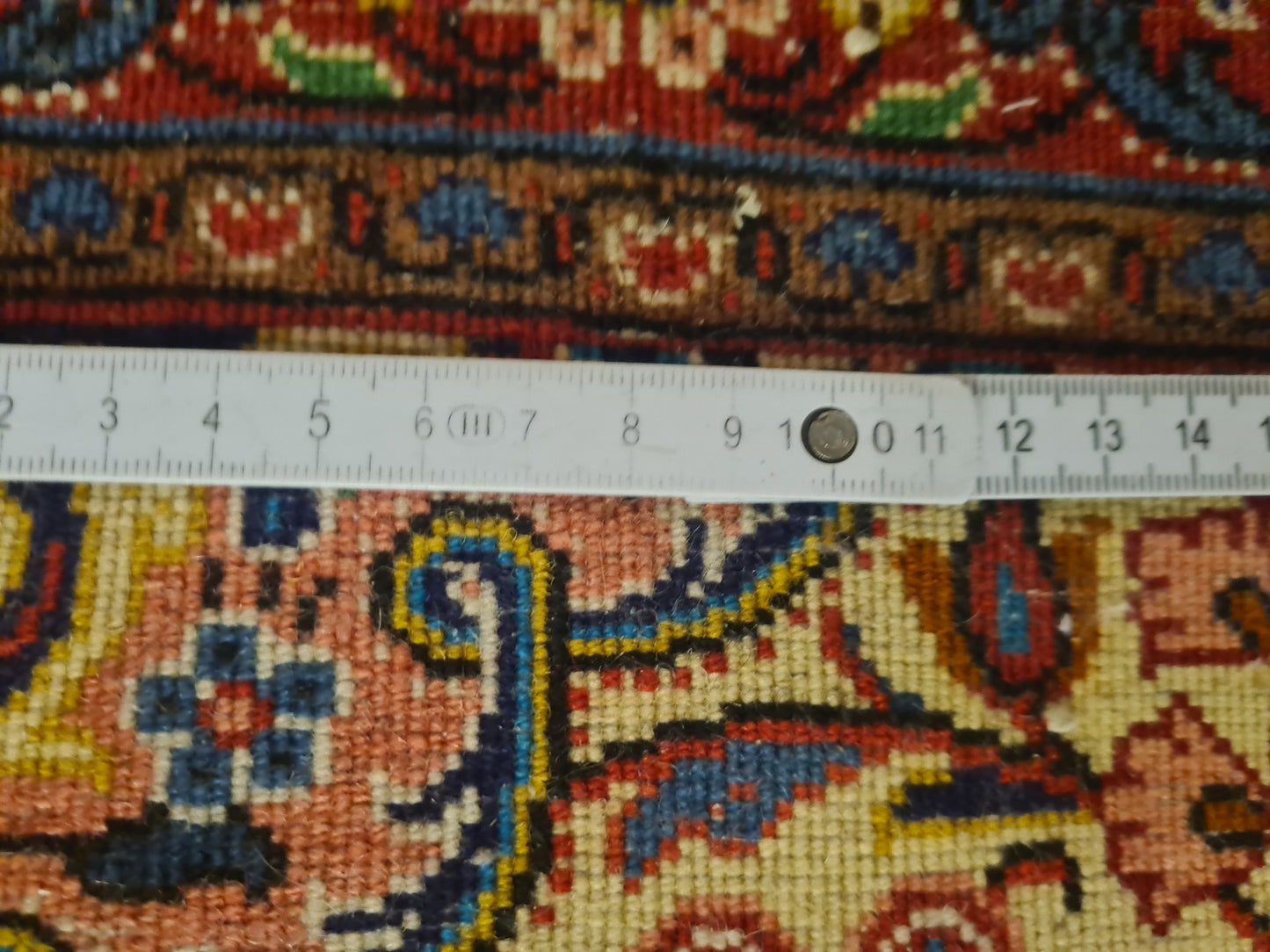 Perserteppich Orientteppich Handgeknüpfter Teppich Sarough 100x65cm