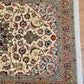 Täbriz Teppich Korkwolle und Seide florales Medaillon