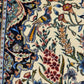 Isfahan Teppich Korkwolle Seide florales Medaillon feine Knüpfung