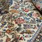 Isfahan Teppich Korkwolle Seide florales Medaillon feine Knüpfung