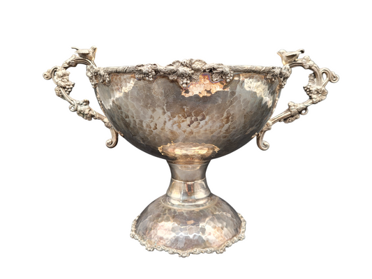 Schale Sterling Silber 925er Viktorianischer Stil Obstschale 742g