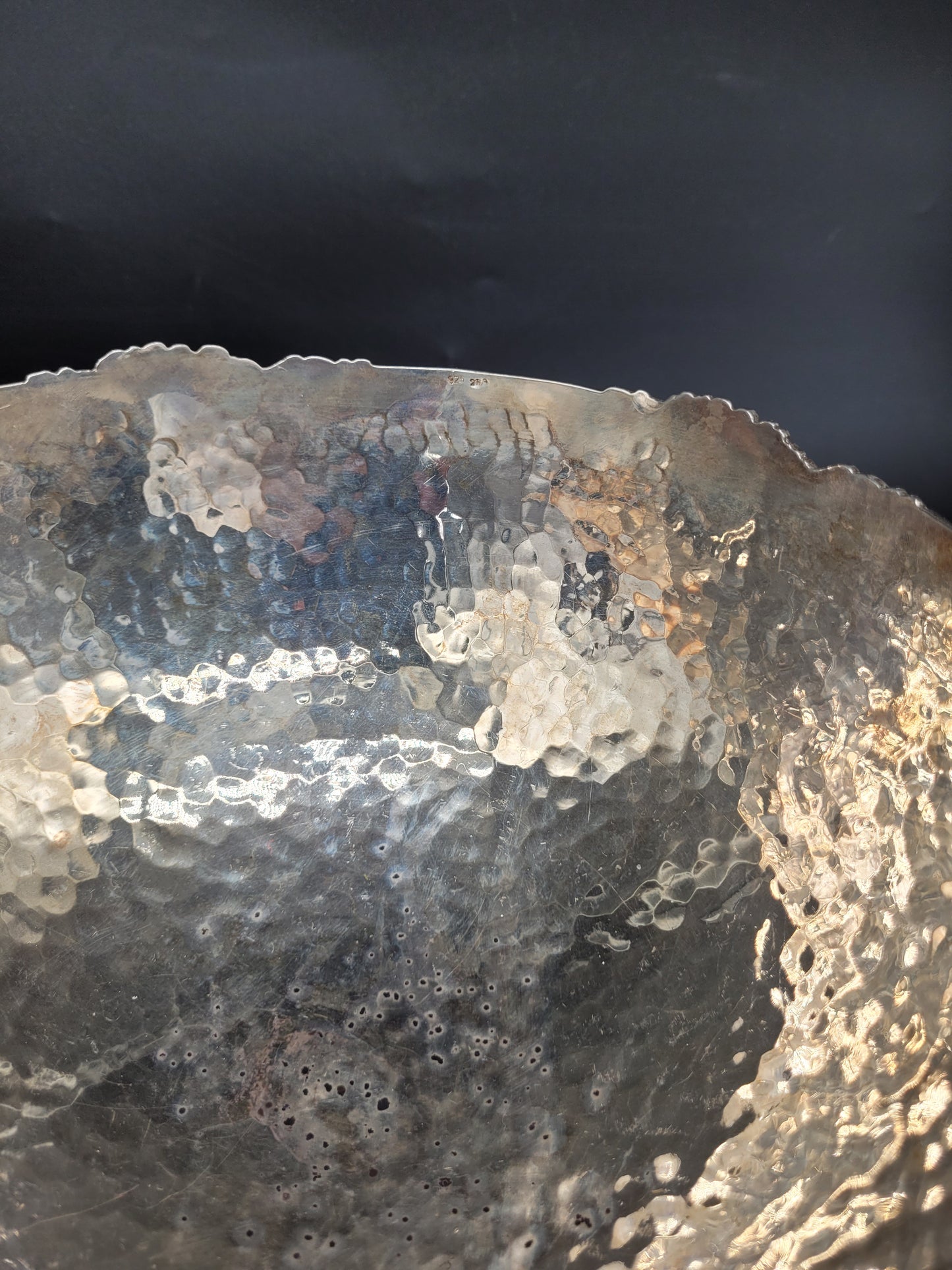 Schale Sterling Silber 925er Viktorianischer Stil Obstschale 742g