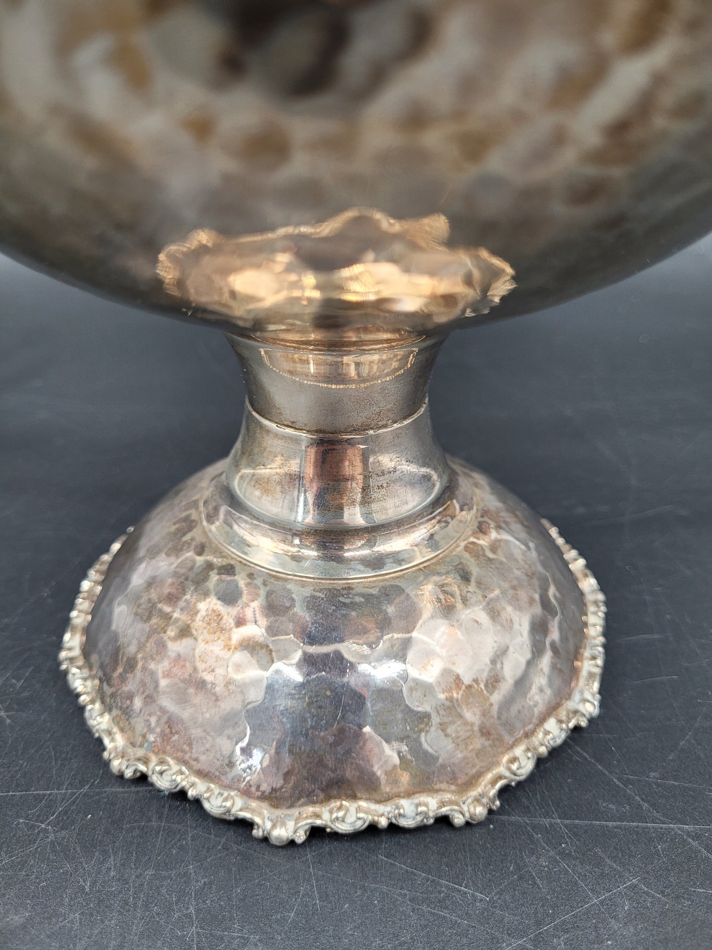 Schale Sterling Silber 925er Viktorianischer Stil Obstschale 742g