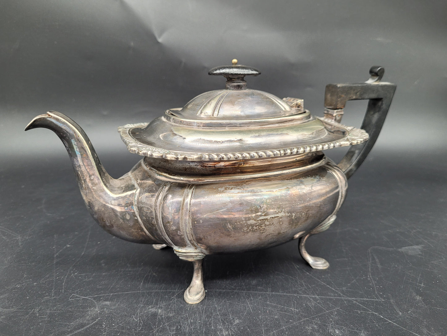 Teekanne Kanne EPNS Neusilber Britische Meistermarke JD & S Sheffield