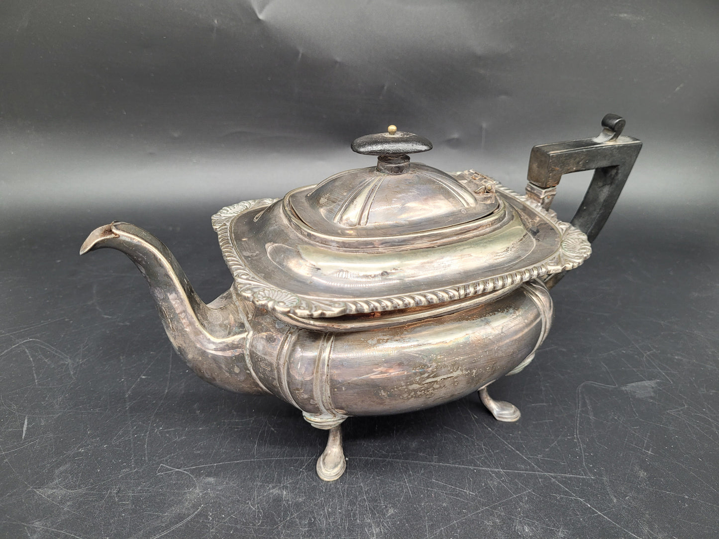Teekanne Kanne EPNS Neusilber Britische Meistermarke JD & S Sheffield