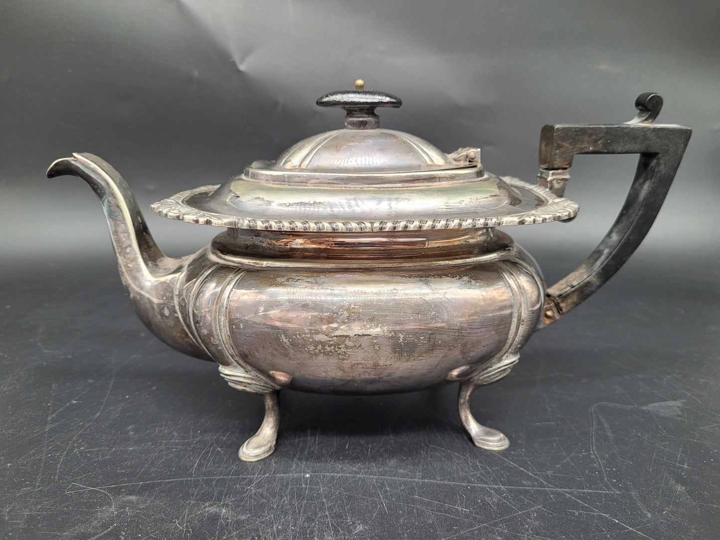 Teekanne Kanne EPNS Neusilber Britische Meistermarke JD & S Sheffield