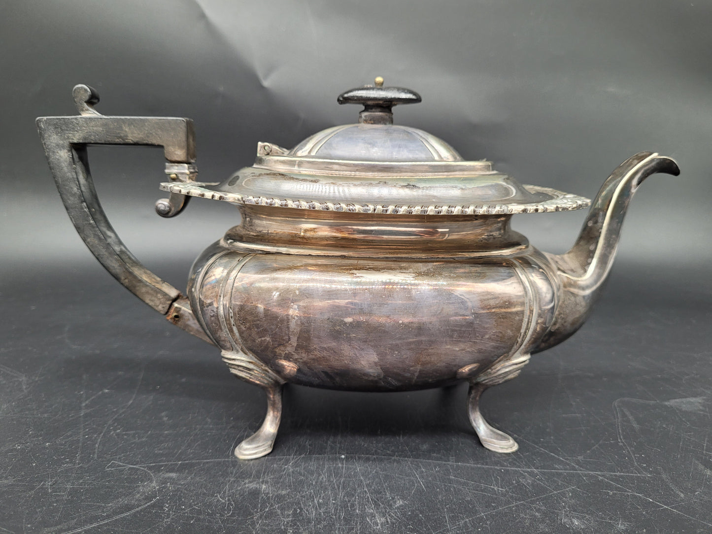 Teekanne Kanne EPNS Neusilber Britische Meistermarke JD & S Sheffield
