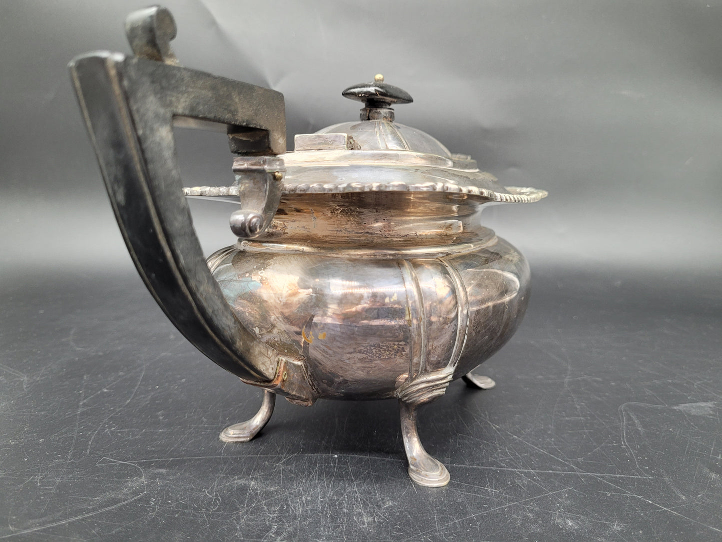 Teekanne Kanne EPNS Neusilber Britische Meistermarke JD & S Sheffield