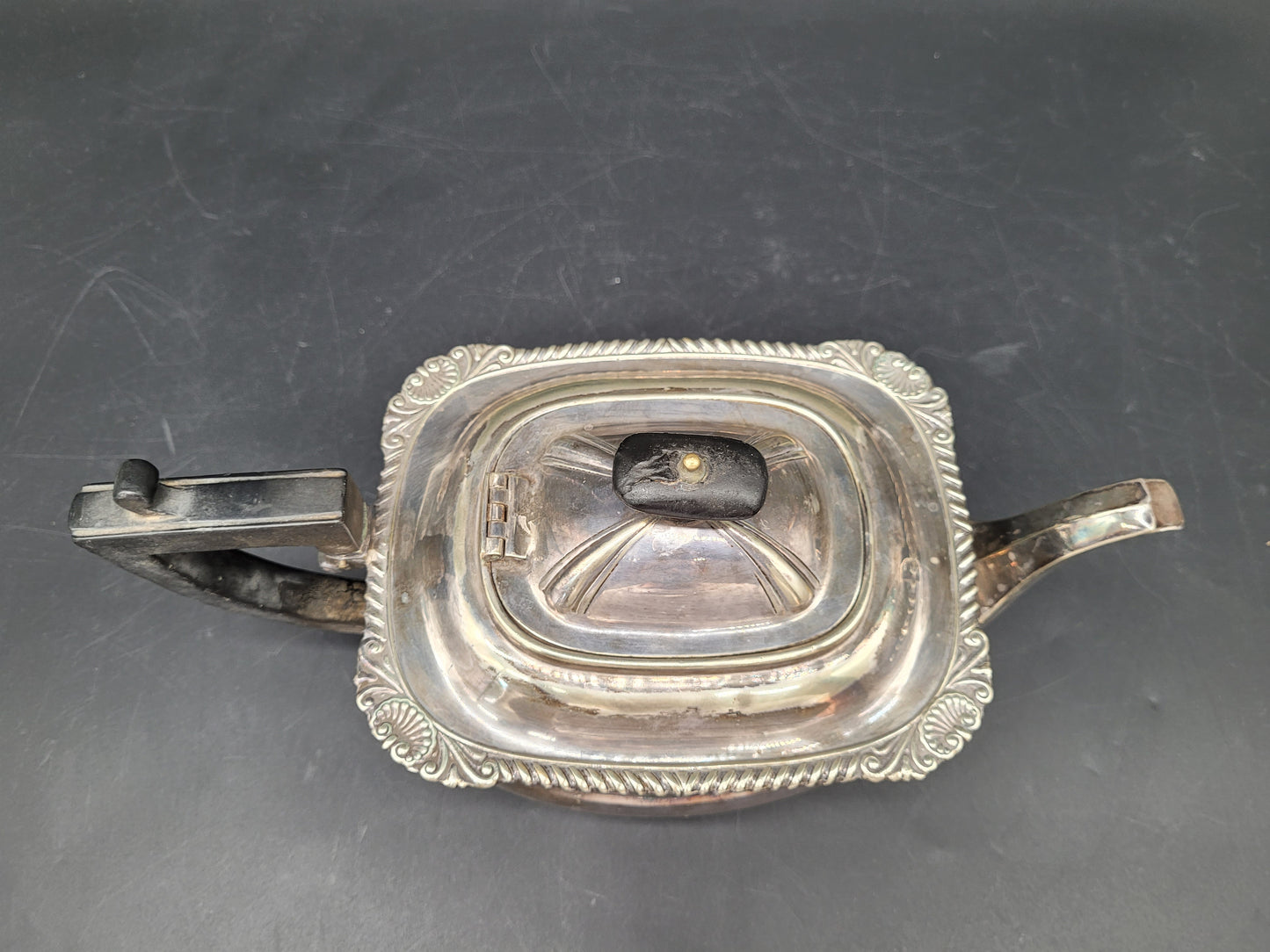 Teekanne Kanne EPNS Neusilber Britische Meistermarke JD & S Sheffield