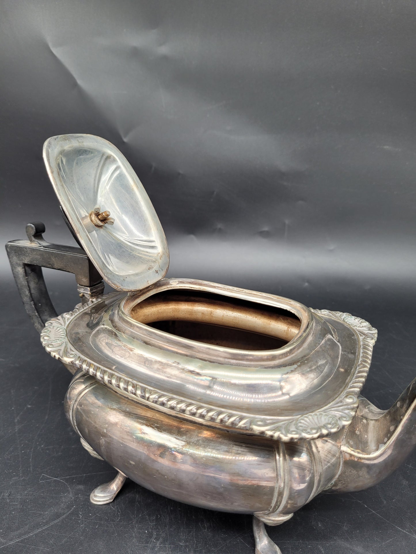 Teekanne Kanne EPNS Neusilber Britische Meistermarke JD & S Sheffield