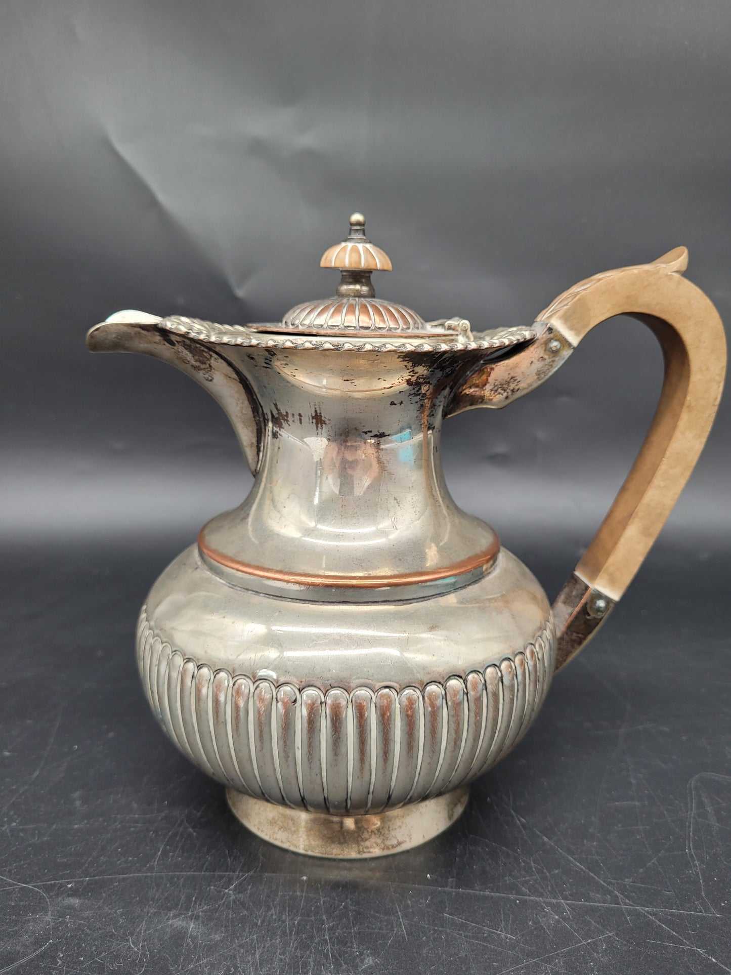 Kanne Teekanne Versilbert Hardy Bros Old Sheffield Plate Englische Meistermarke