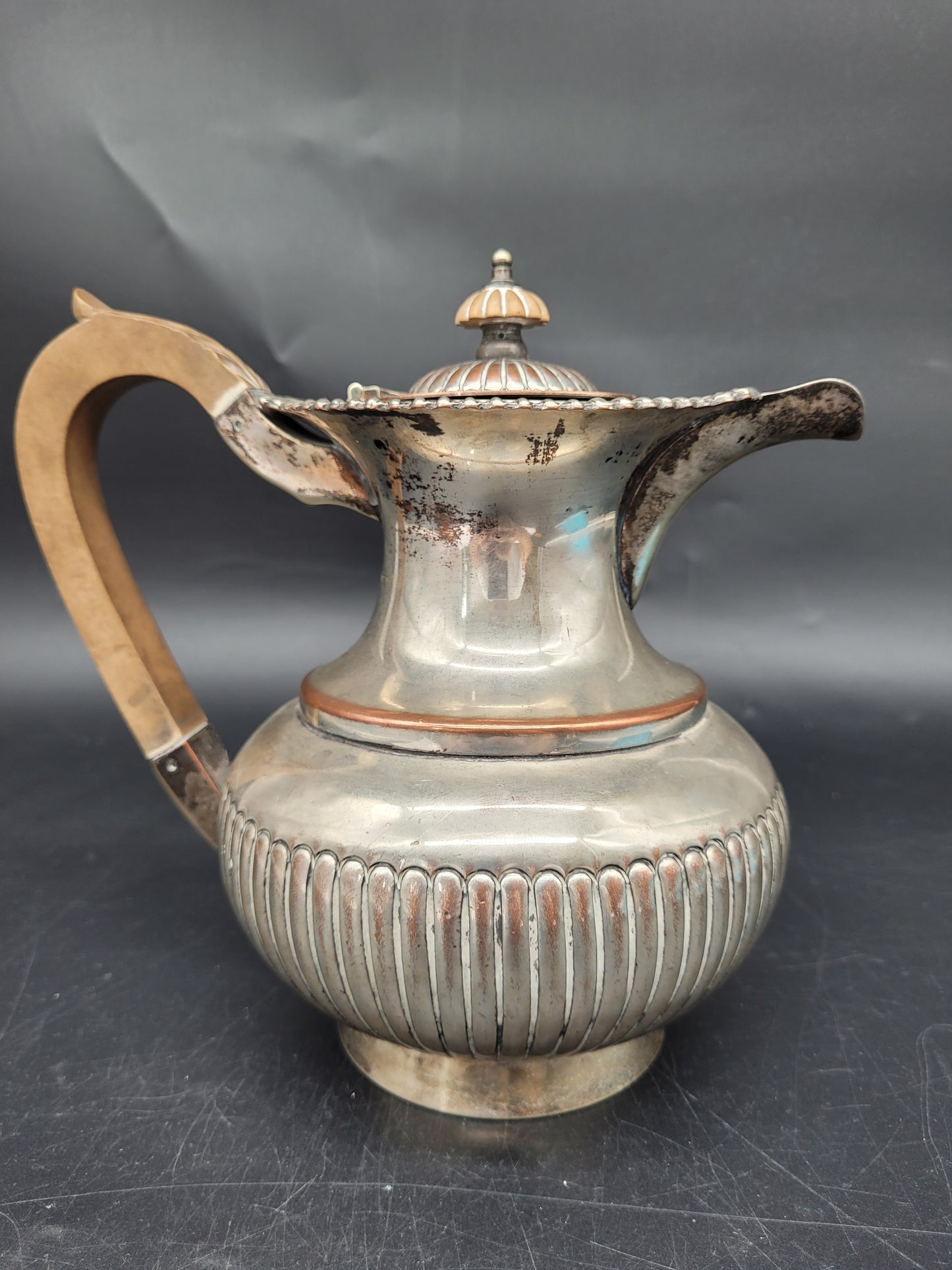 Kanne Teekanne Versilbert Hardy Bros Old Sheffield Plate Englische Meistermarke