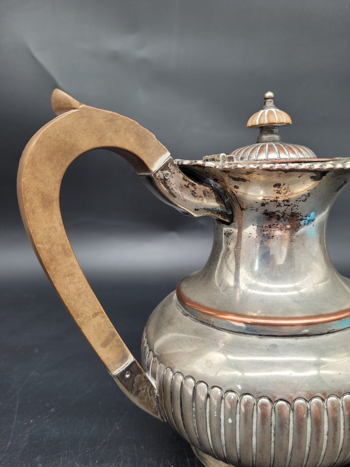 Kanne Teekanne Versilbert Hardy Bros Old Sheffield Plate Englische Meistermarke