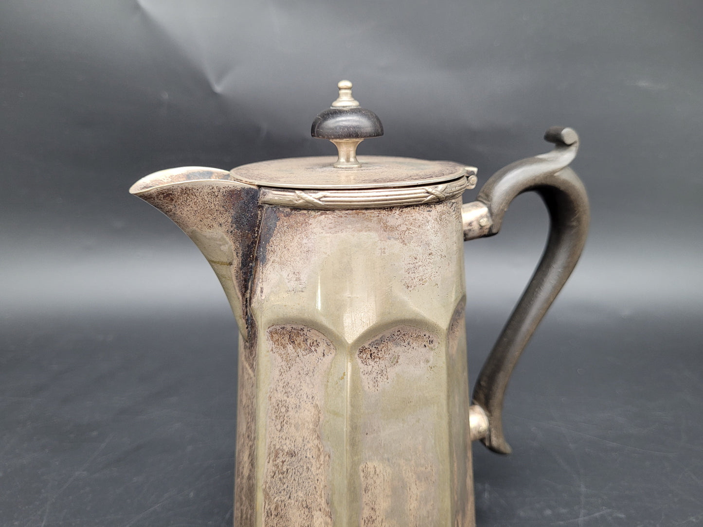 Antike Teekanne EPNS versilbert Englische Meistermarke Sammlerstück