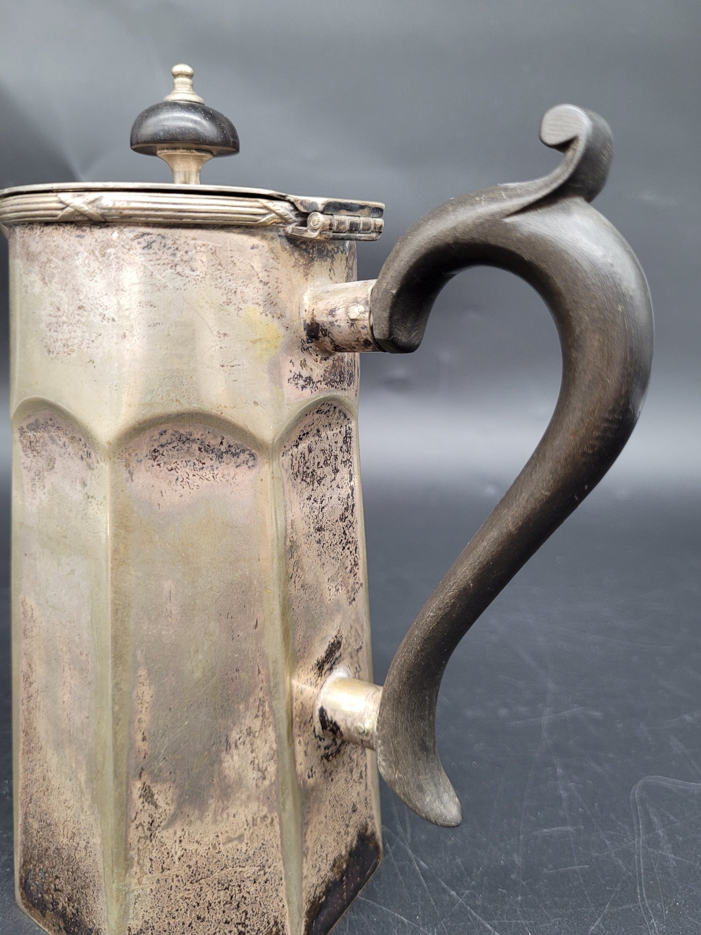 Antike Teekanne EPNS versilbert Englische Meistermarke Sammlerstück