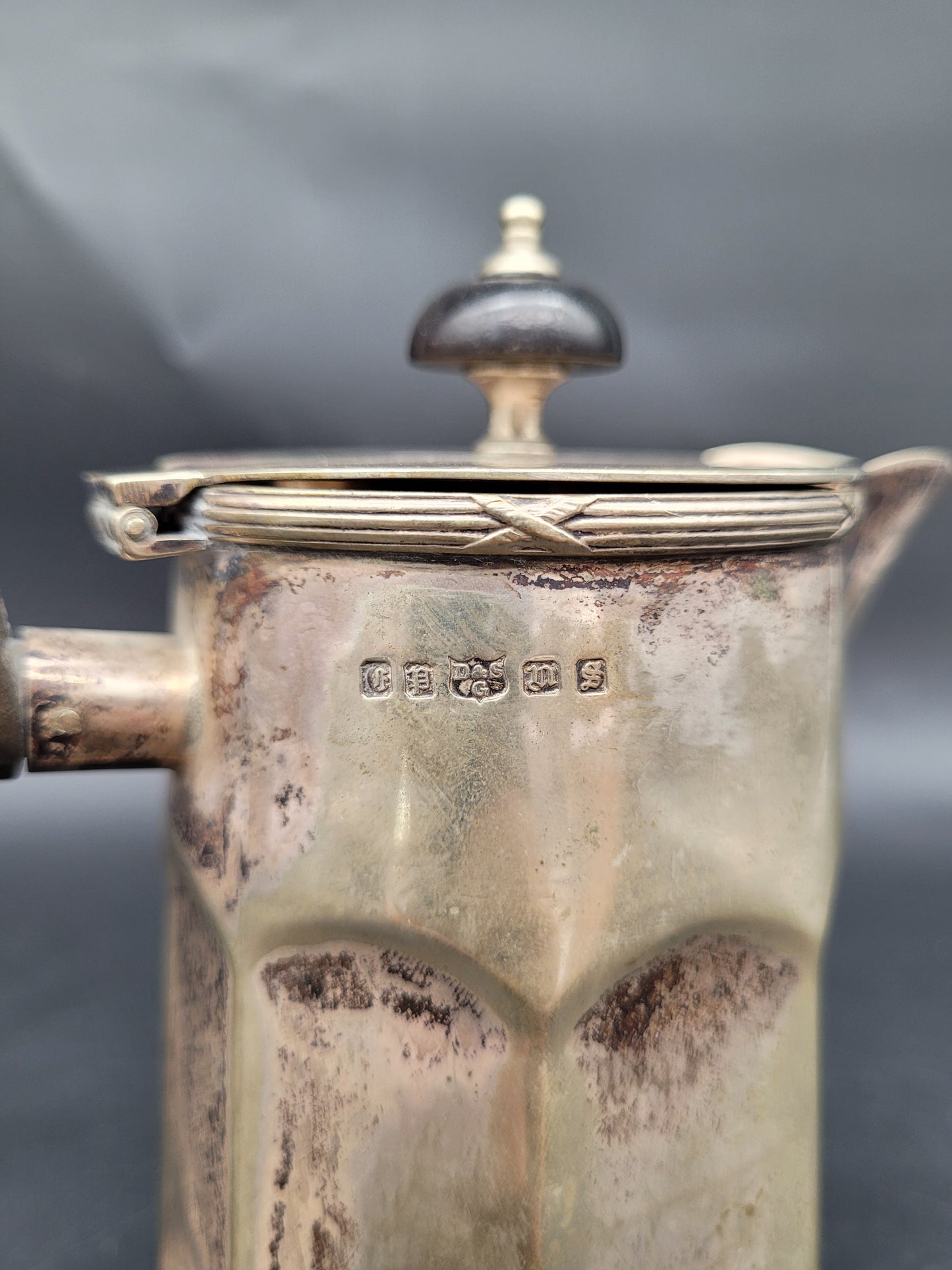 Antike Teekanne EPNS versilbert Englische Meistermarke Sammlerstück