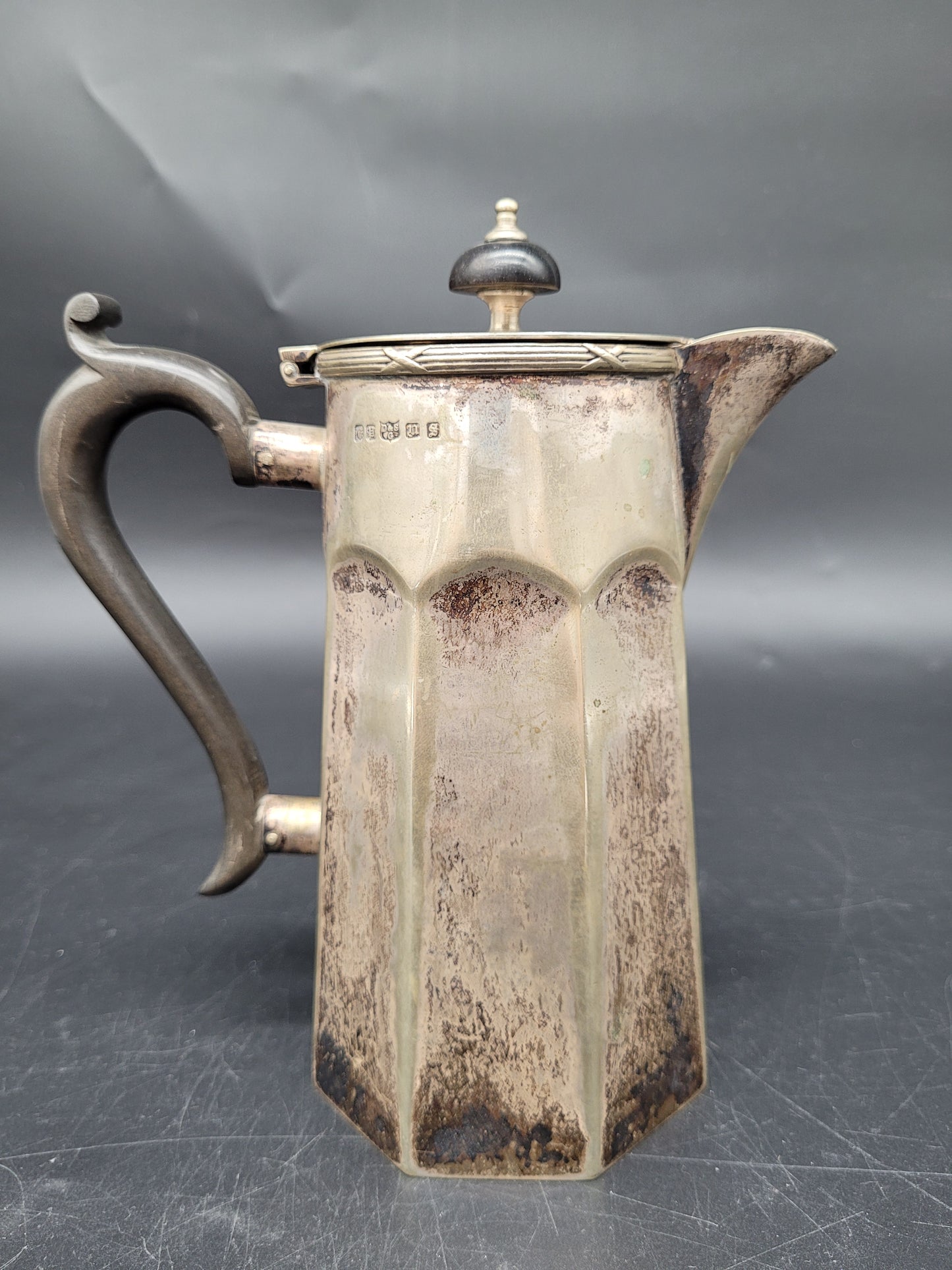 Antike Teekanne EPNS versilbert Englische Meistermarke Sammlerstück