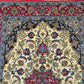 Isfahan Teppich Korkwolle Seide auf Seide Medaillon feine Knüpfung