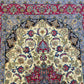 Isfahan Teppich Korkwolle Seide auf Seide Medaillon feine Knüpfung