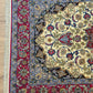 Isfahan Teppich Korkwolle Seide auf Seide Medaillon feine Knüpfung