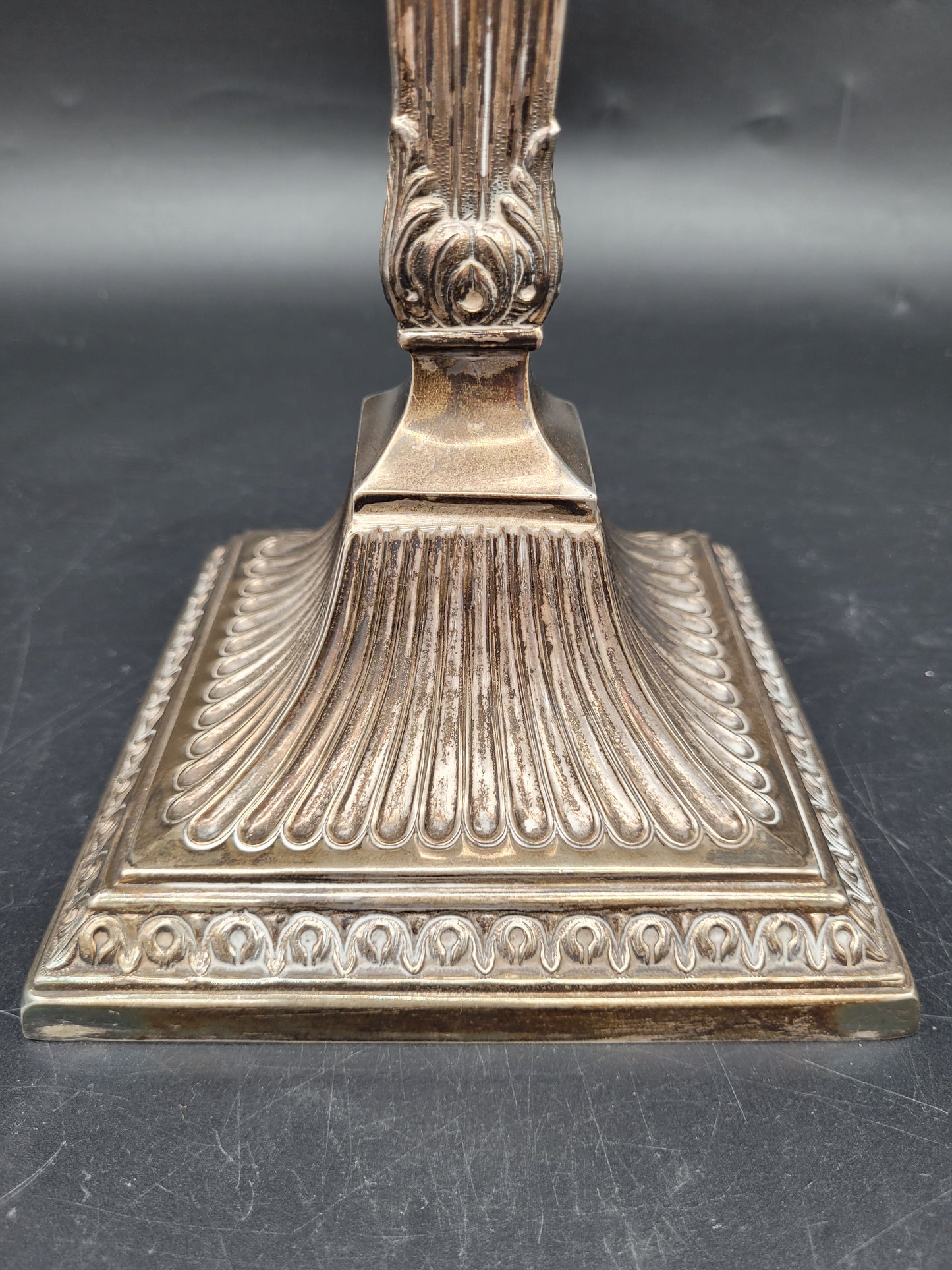 Kerzenständer Set Topazio 925er Sterling Silber mit Kunstvollen Verzierungen