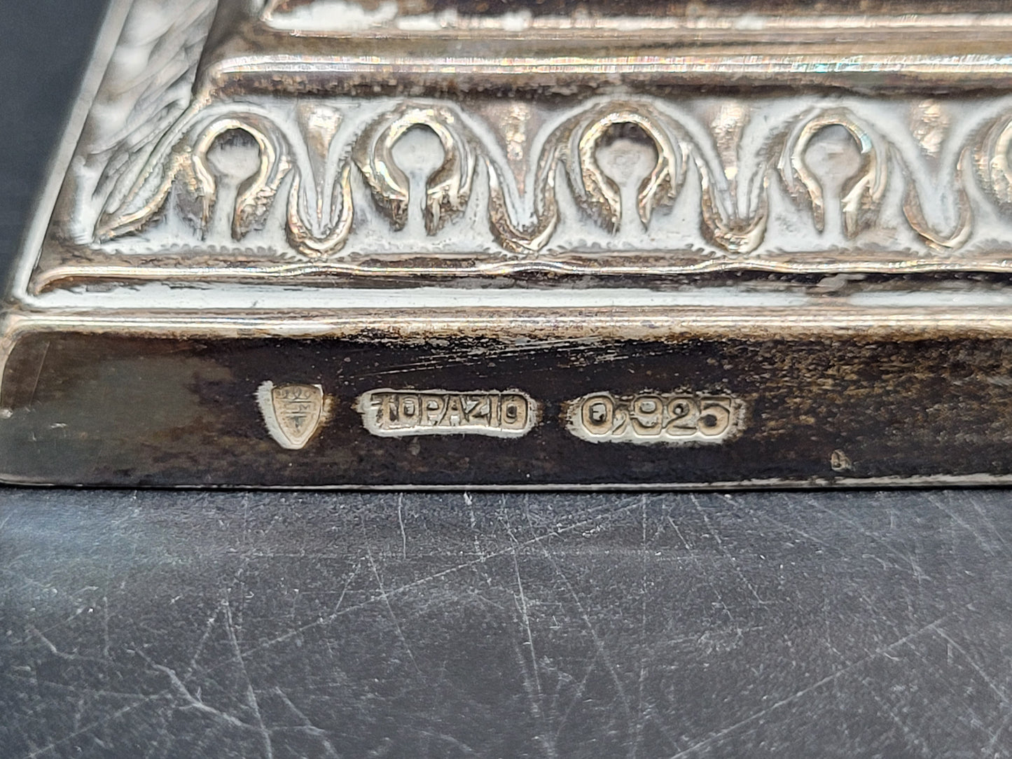 Kerzenständer Set Topazio 925er Sterling Silber mit Kunstvollen Verzierungen