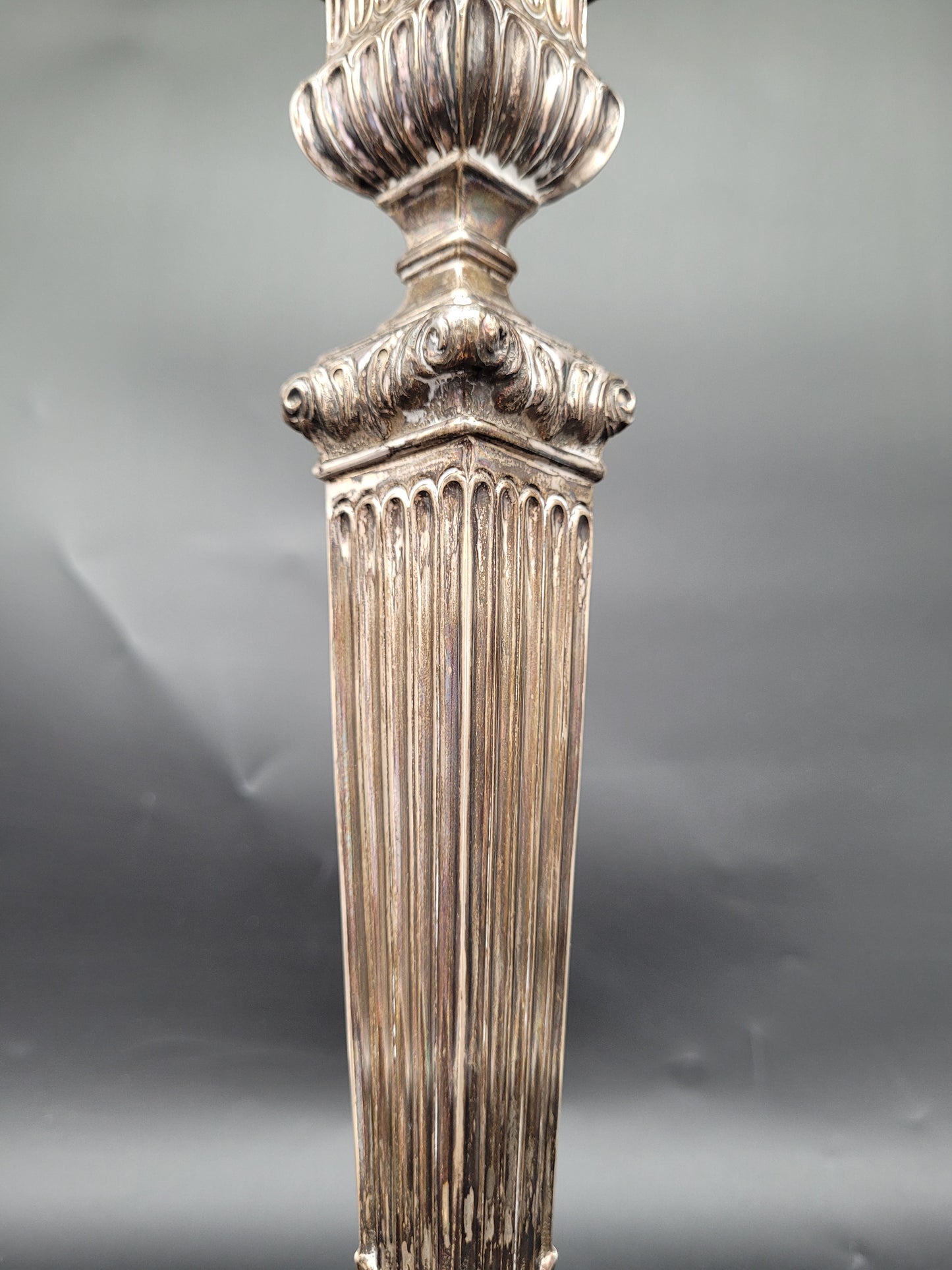 Kerzenständer Set Topazio 925er Sterling Silber mit Kunstvollen Verzierungen