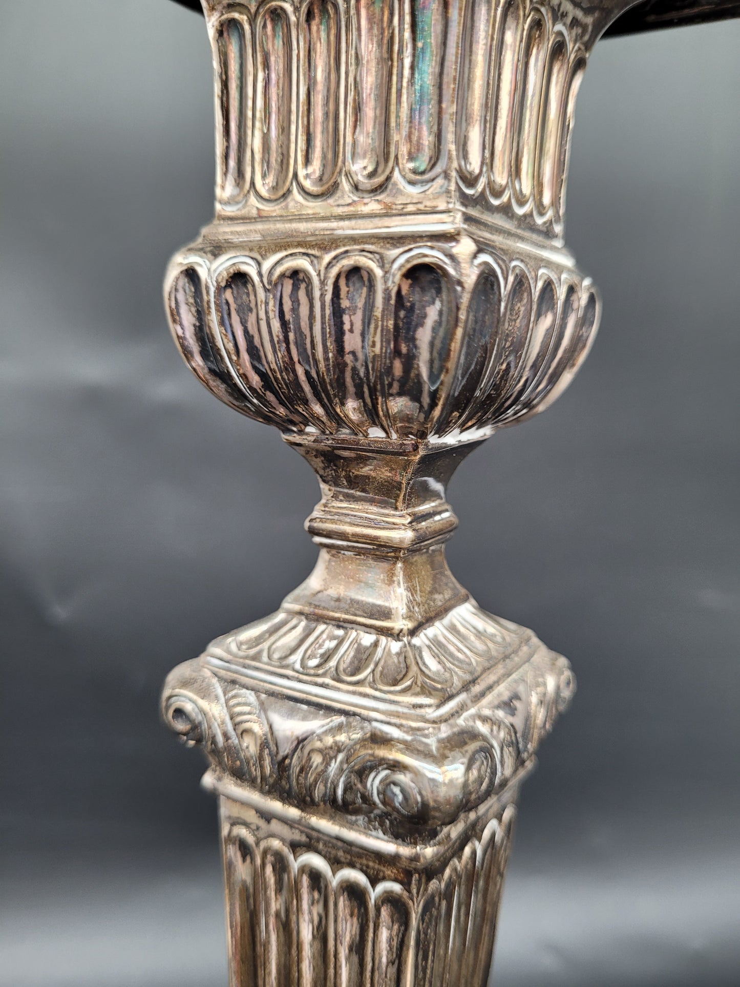 Kerzenständer Set Topazio 925er Sterling Silber mit Kunstvollen Verzierungen