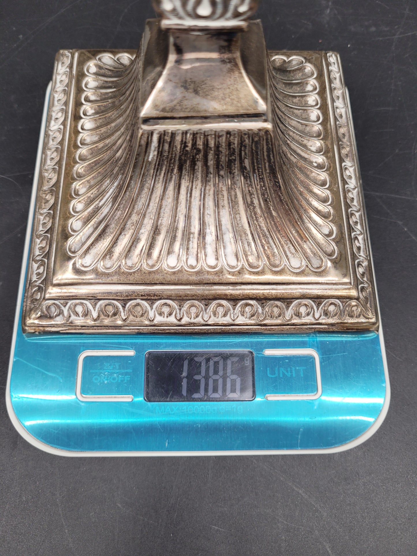 Kerzenständer Set Topazio 925er Sterling Silber mit Kunstvollen Verzierungen