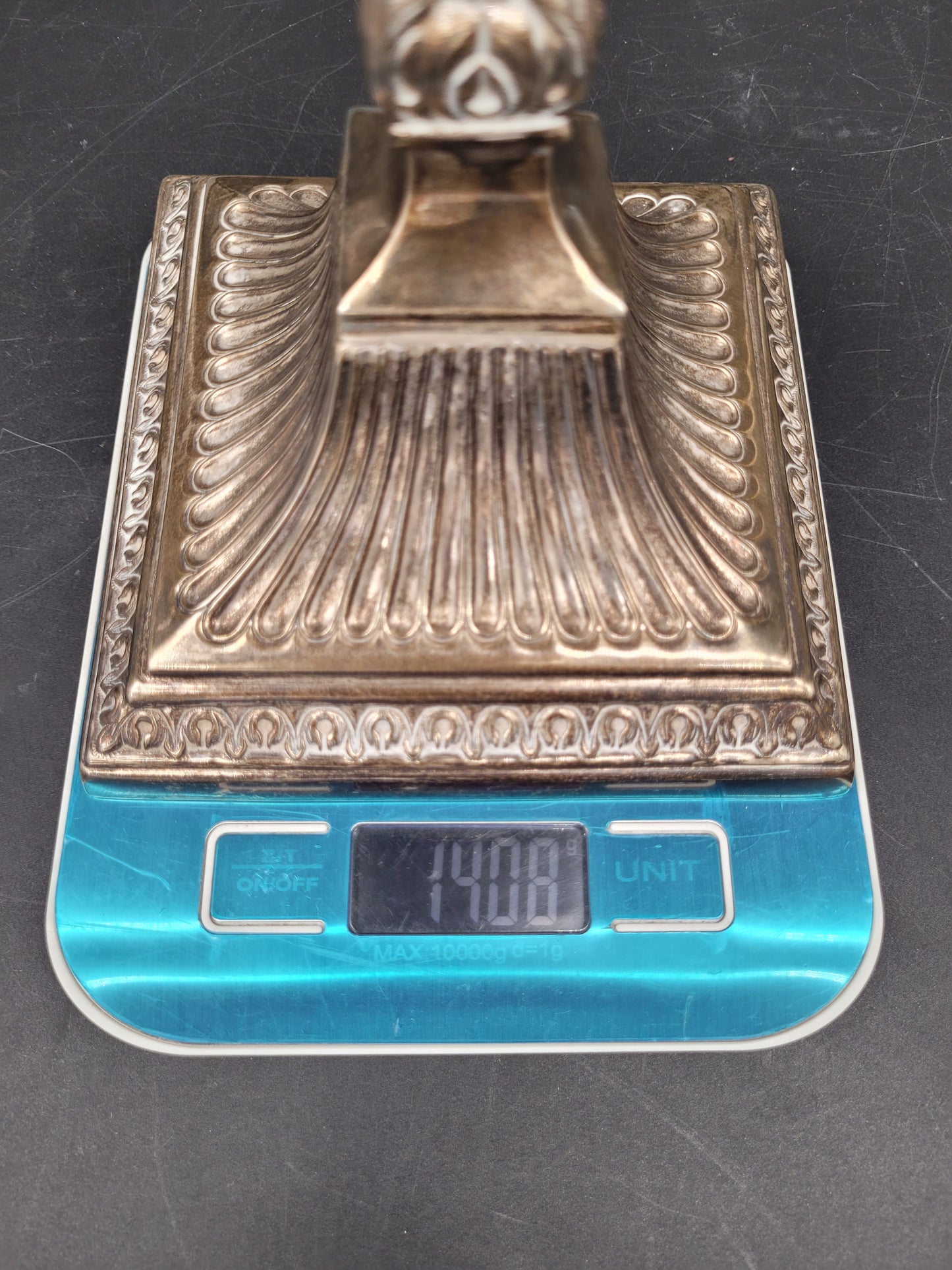 Kerzenständer Set Topazio 925er Sterling Silber mit Kunstvollen Verzierungen